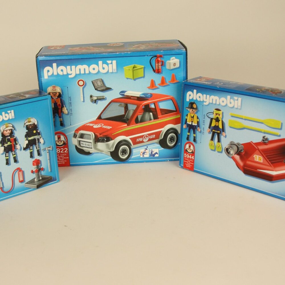Playmobile Fire Department Play Sets Never Opened